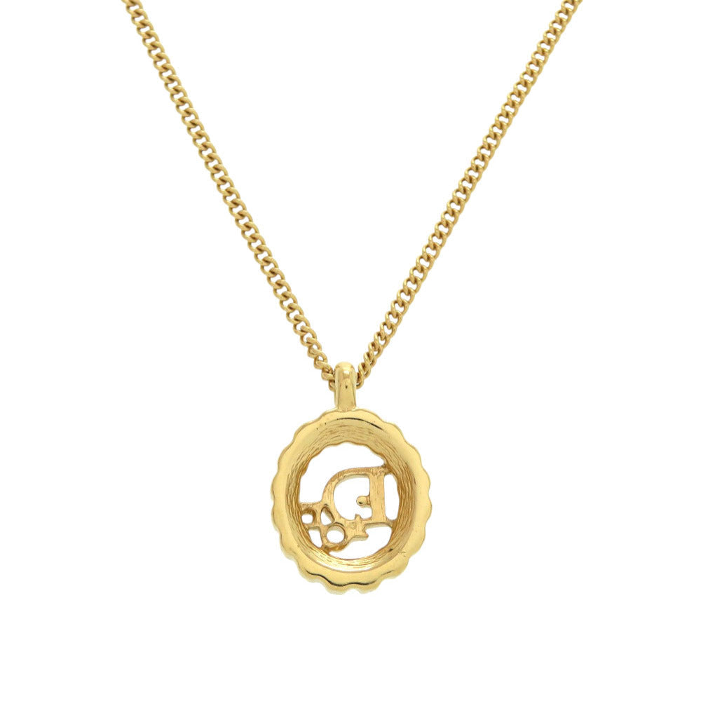 Christian Dior Necklace Stone gold logo   Women
