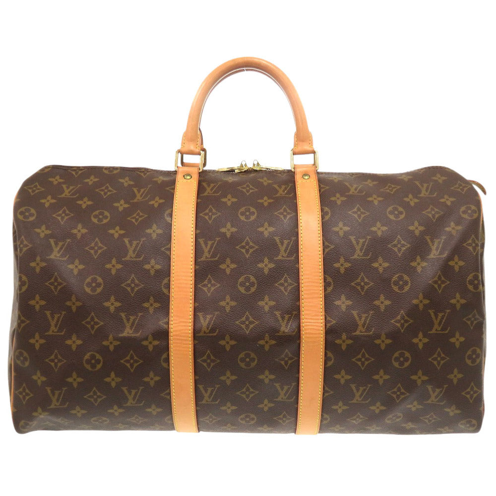LOUIS VUITTON Boston Duffel bag M41426 Monogram canvas Brown Monogram Keepall 50 mens