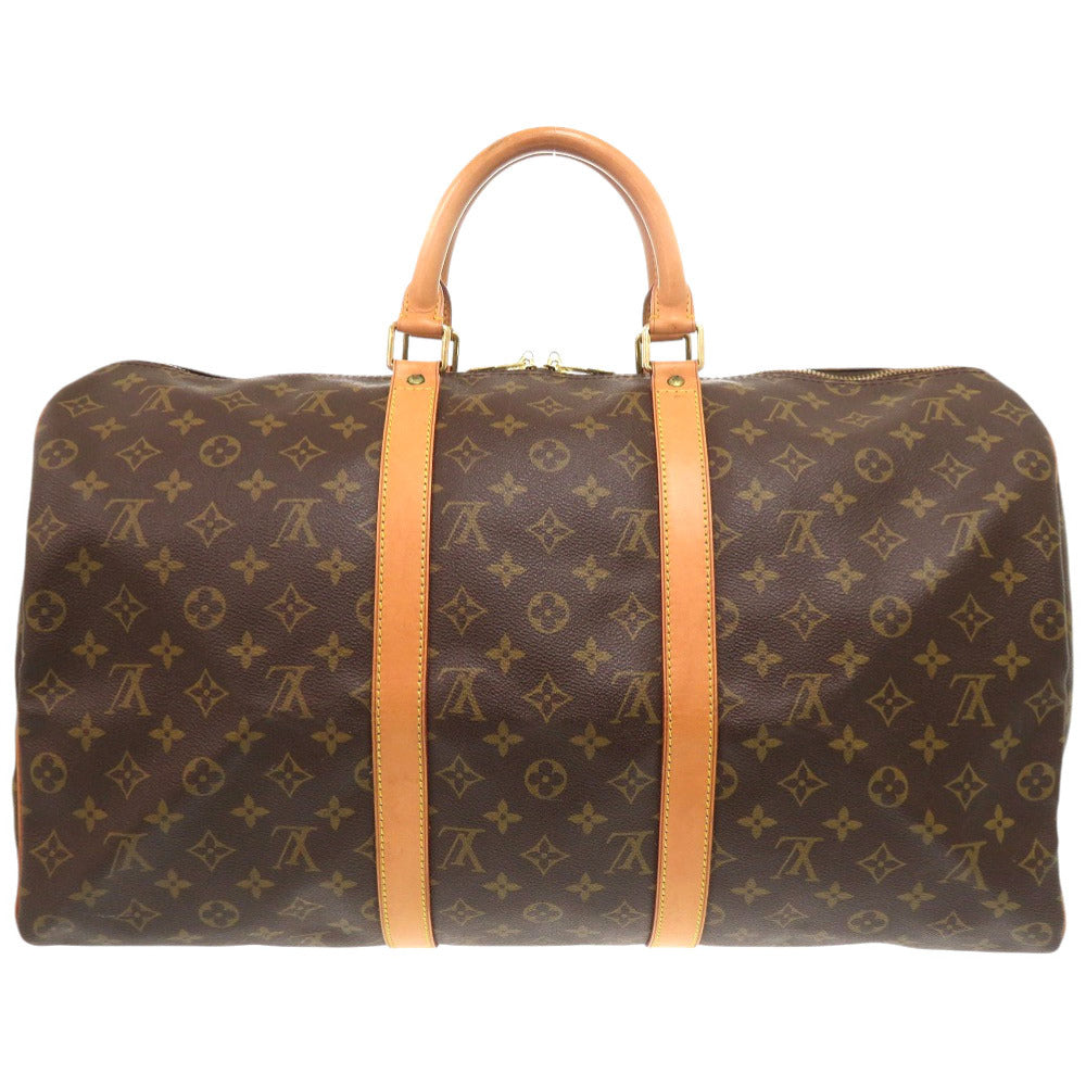 LOUIS VUITTON Boston Duffel bag M41426 Monogram canvas Brown Monogram Keepall 50 mens