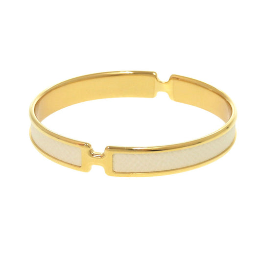 HERMES Bangle Epsom white Olympe Women T3  d