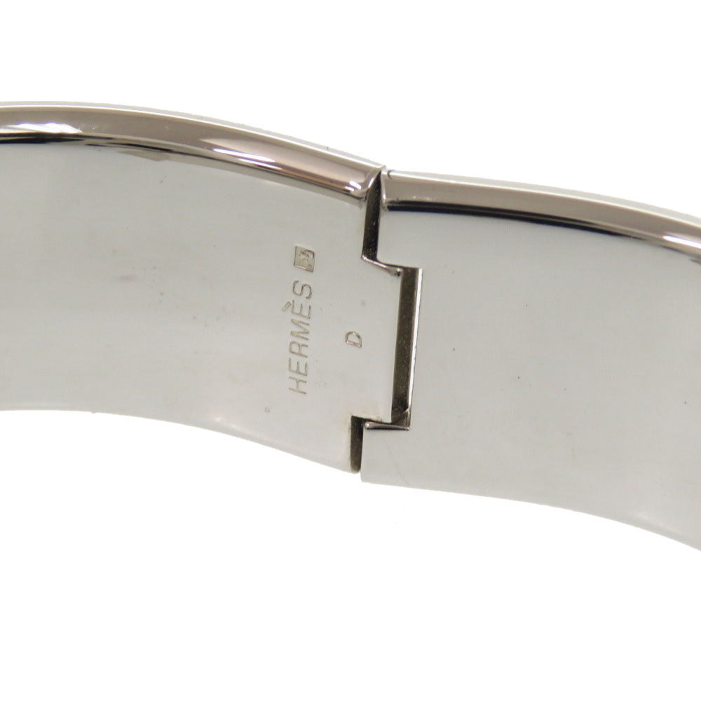 HERMES Bangle Palladium Plate pink Click crack GM Women  d
