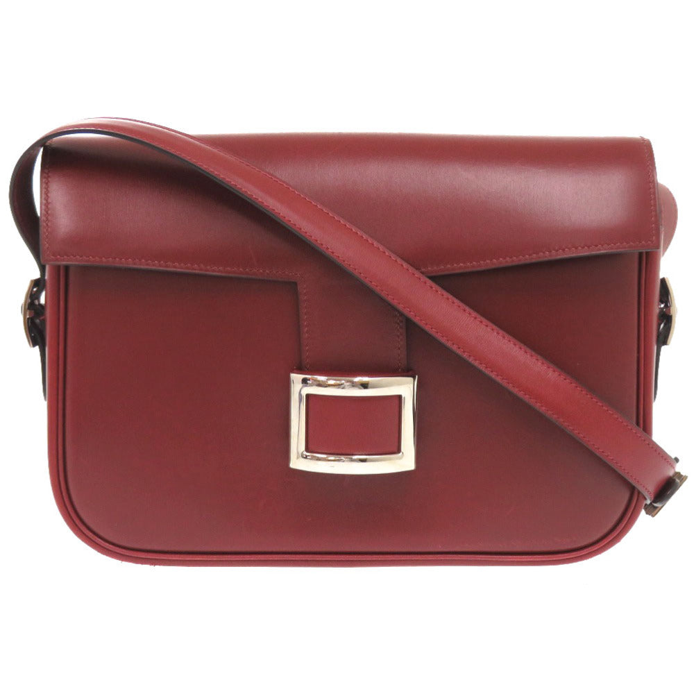 HERMES Shoulder Bag Box scarf Red Martine Women  d