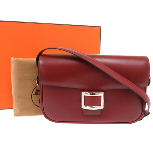 HERMES Shoulder Bag Box scarf Red Martine Women  d