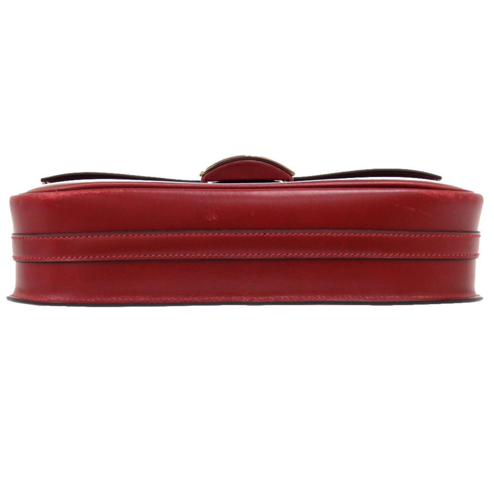 HERMES Shoulder Bag Box scarf Red Martine Women  d