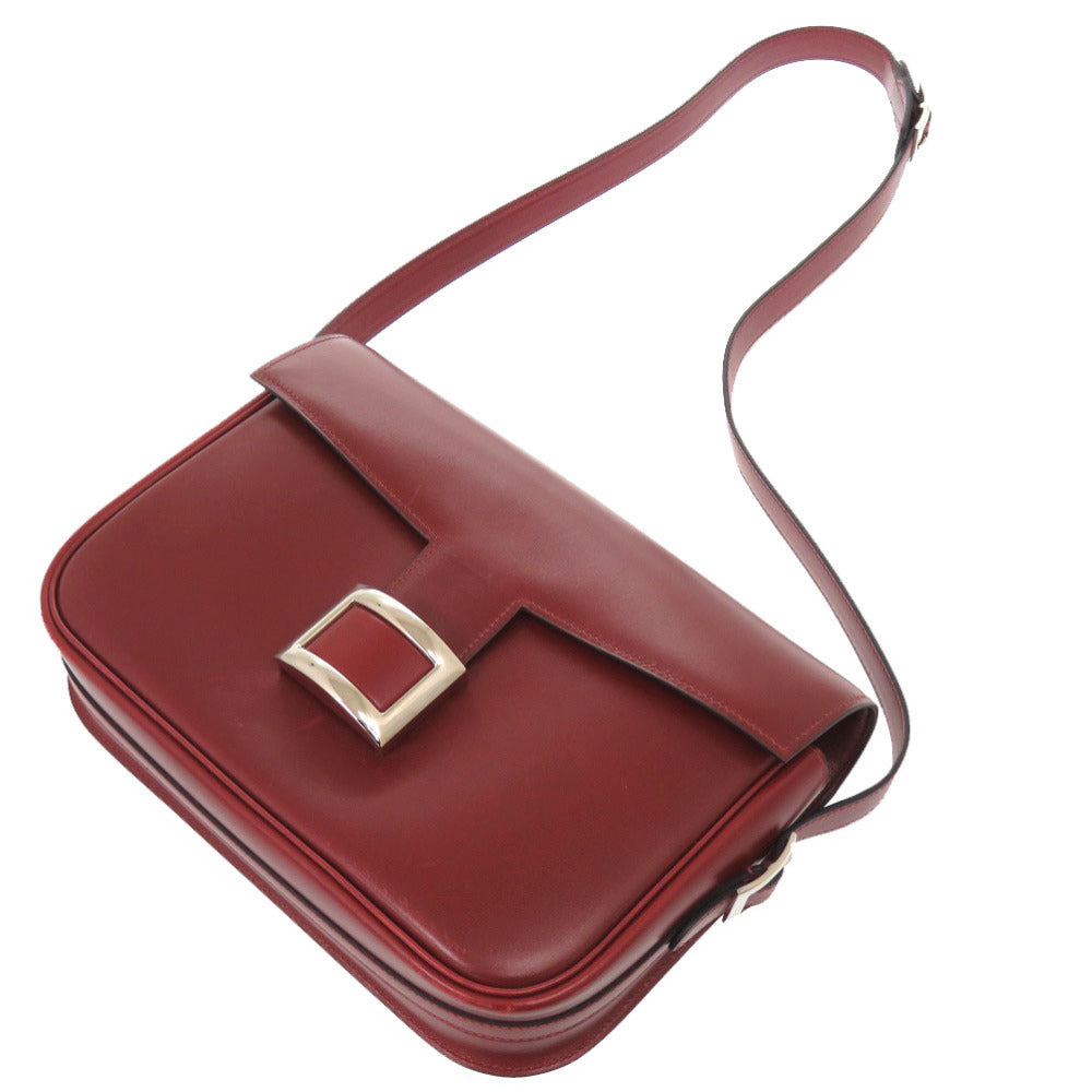 HERMES Shoulder Bag Box scarf Red Martine Women  d