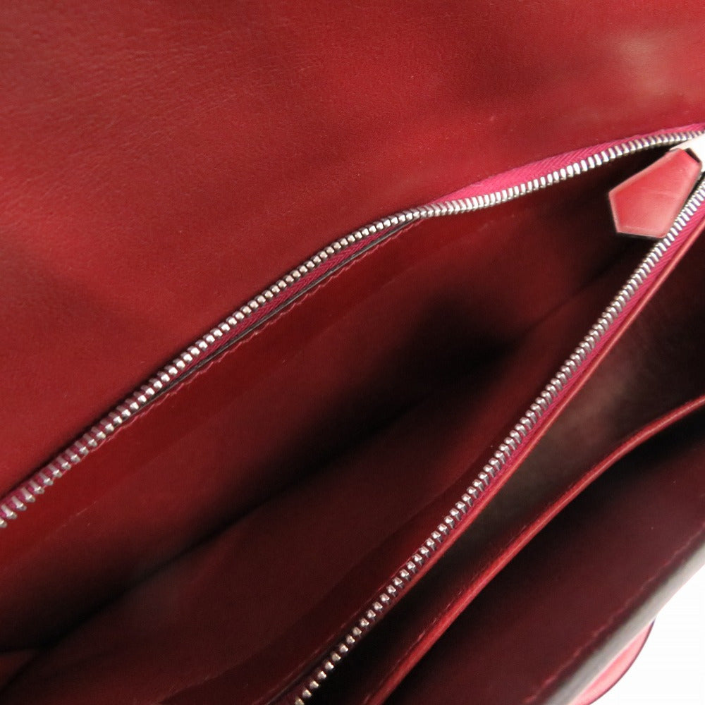 HERMES Shoulder Bag Box scarf Red Martine Women  d