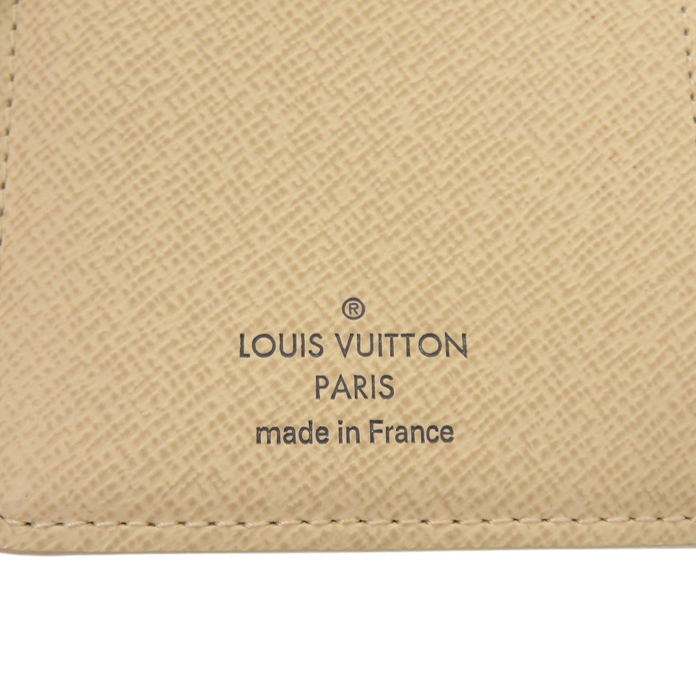 LOUIS VUITTON Bifold Wallet N61676 Damier Azur Canvas white Damier Azur Portefeuille Viennoiserie Women  d