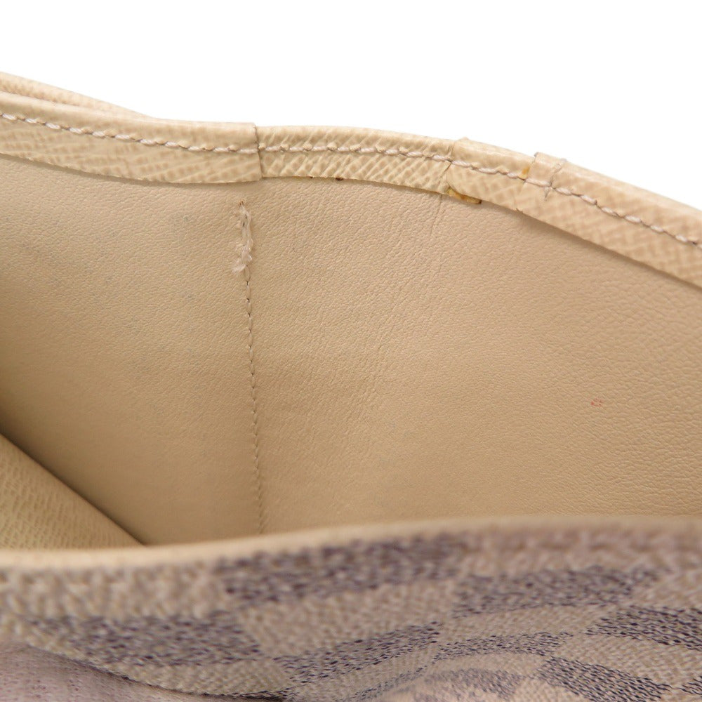 LOUIS VUITTON Bifold Wallet N61676 Damier Azur Canvas white Damier Azur Portefeuille Viennoiserie Women  d