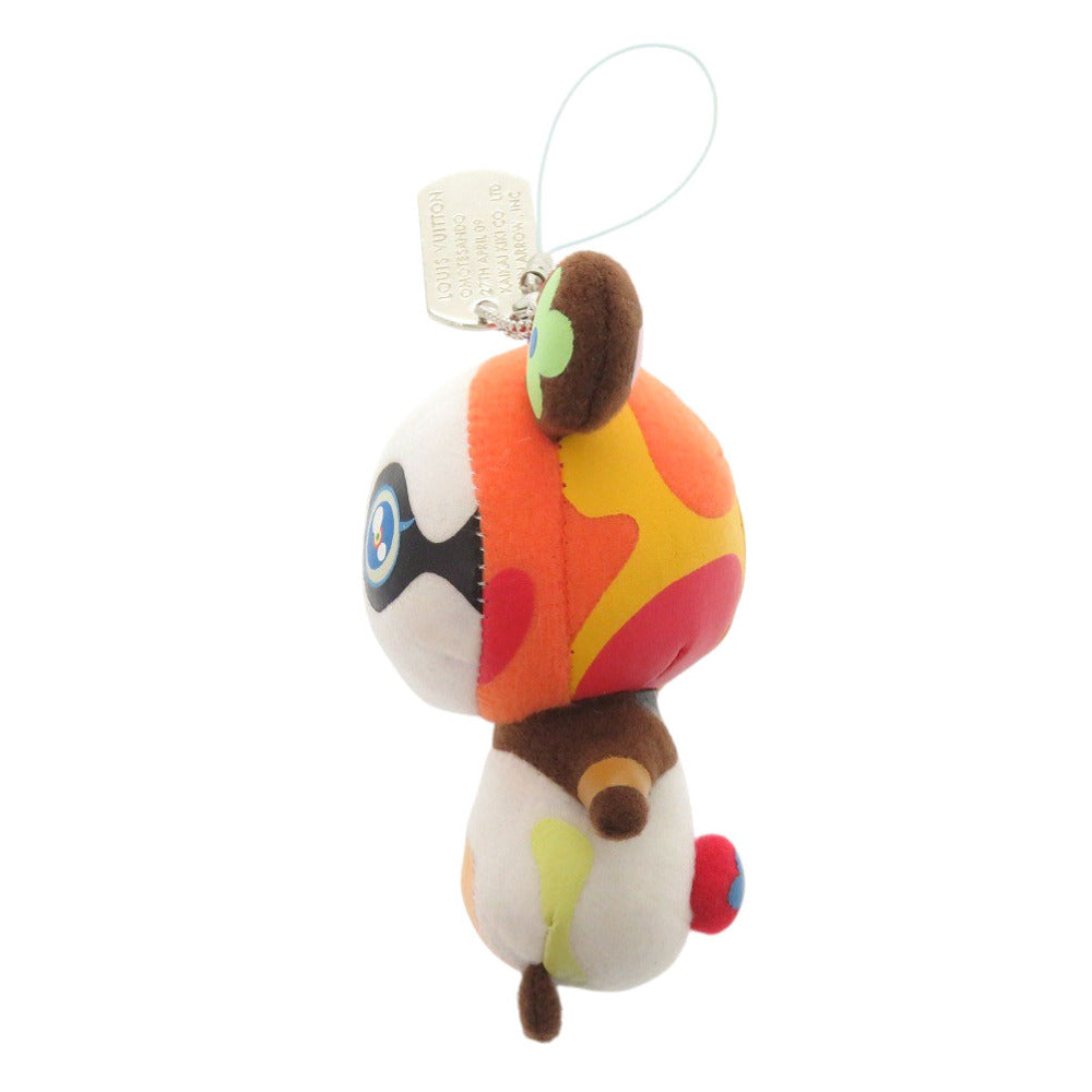 LOUIS VUITTON key ring polyester multicolor Petit Panda Takashi Murakami Mobile Phone Strap Charm Women
