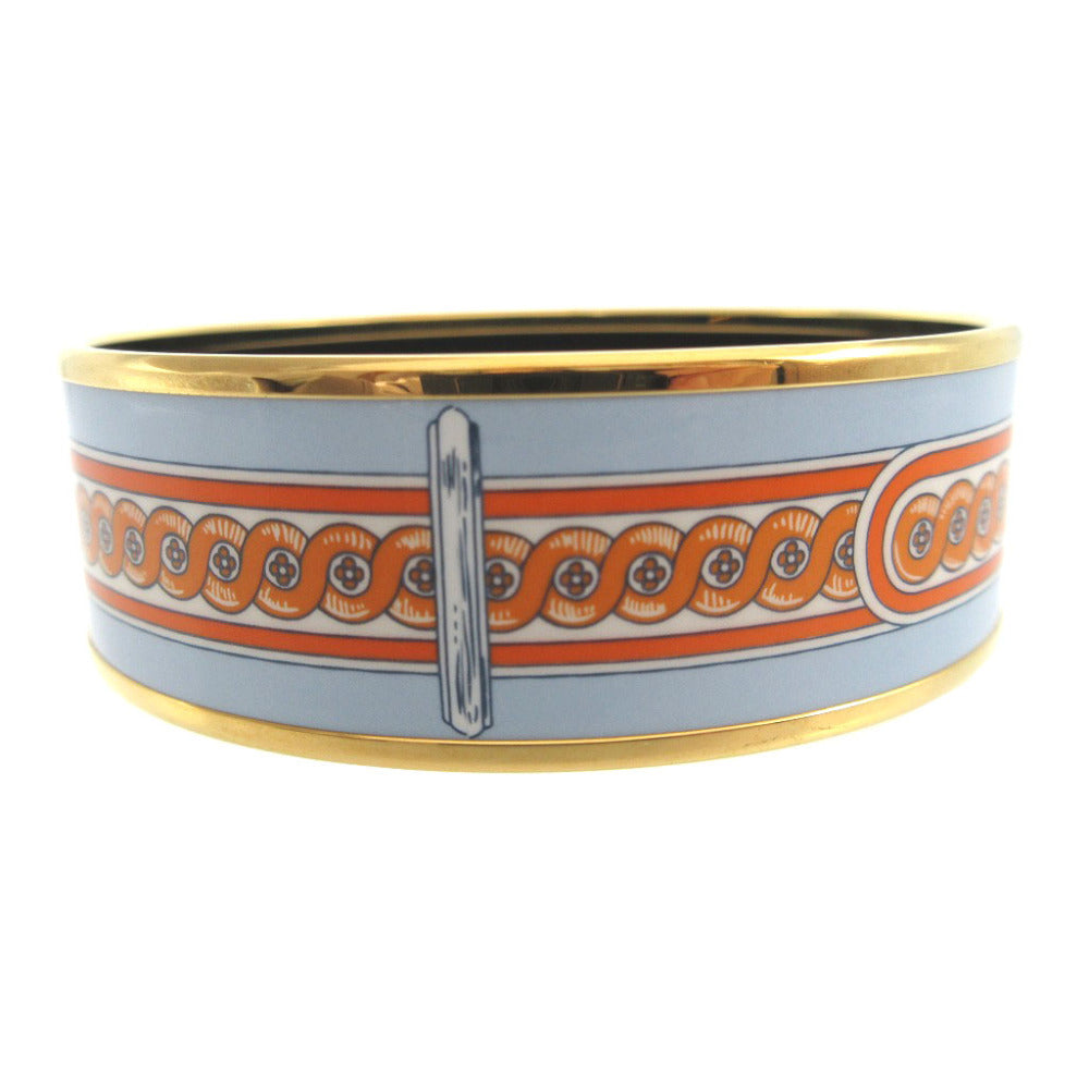 HERMES Bangle metal light blue bracelet Emilel GM unisex(Unisex)  d