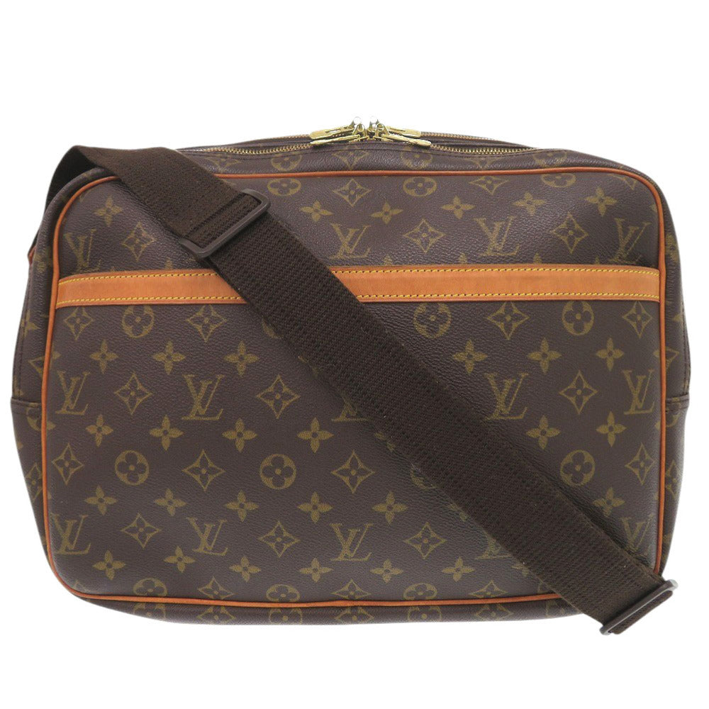 LOUIS VUITTON Shoulder Bag M45252 Monogram canvas Brown Monogram Reporter GM