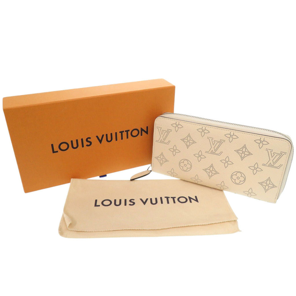 LOUIS VUITTON Long Wallet Purse M69821 Monogram Mahina Yvoire Monogram Mahina Zippy wallet Women