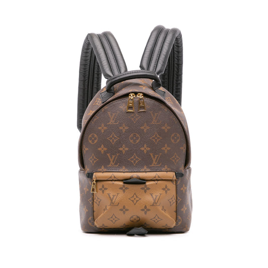 Brown Louis Vuitton Monogram Reverse Palm Springs PM Backpack