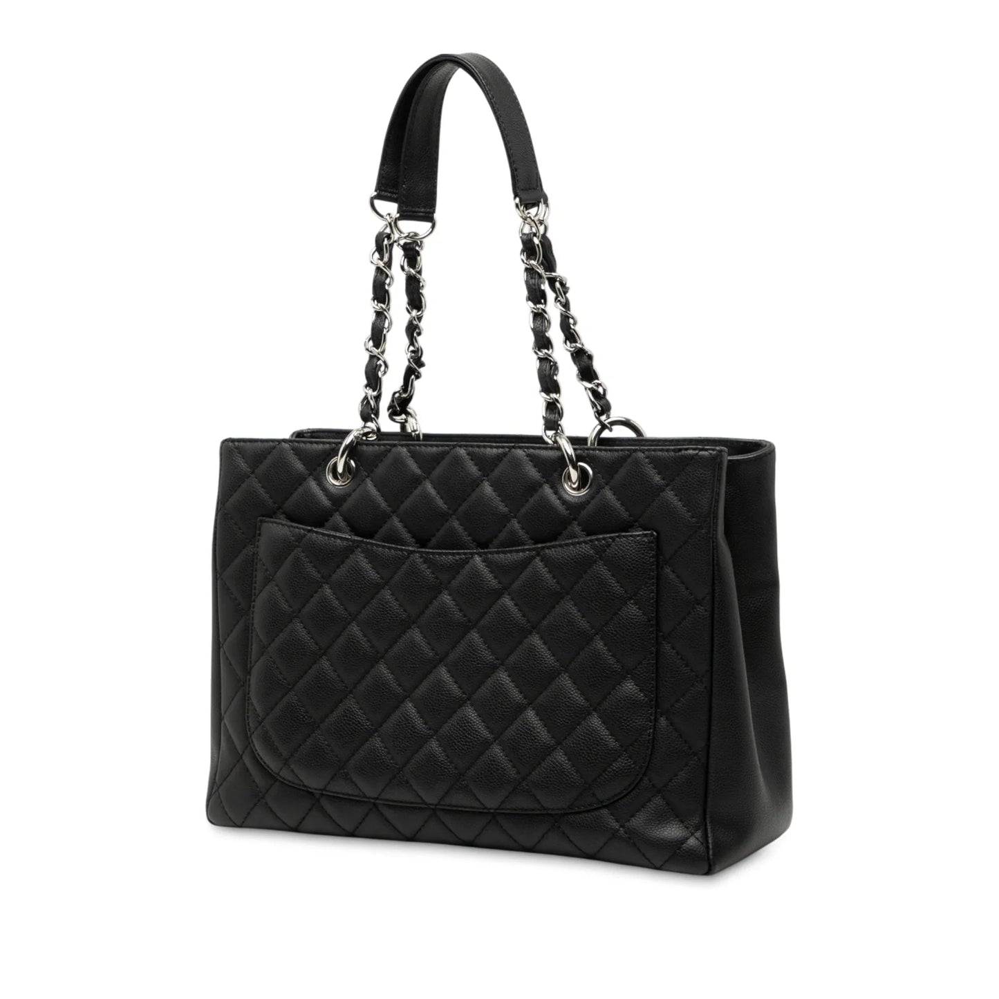 Black Chanel Caviar Grand Shopping Tote