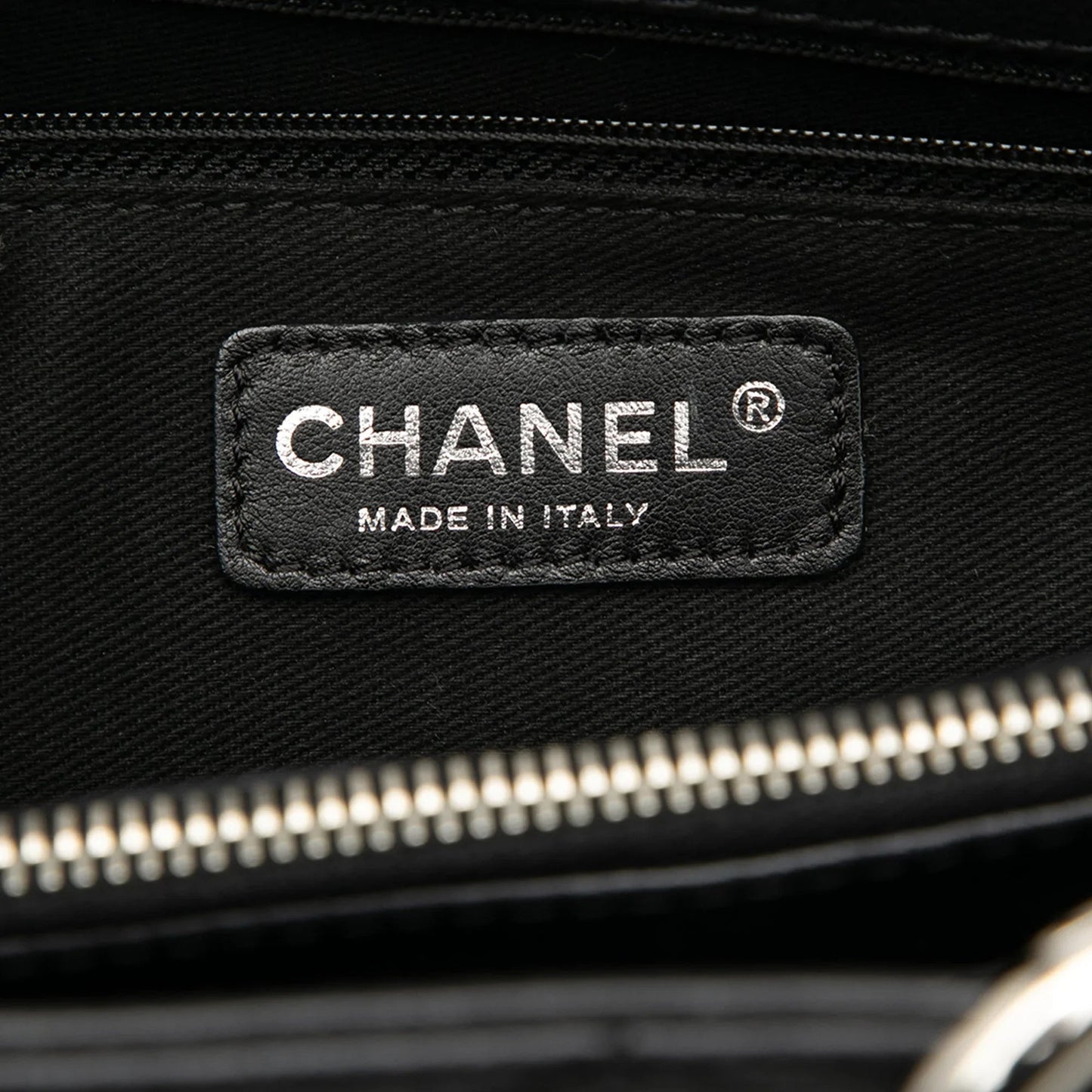 Black Chanel Caviar Grand Shopping Tote