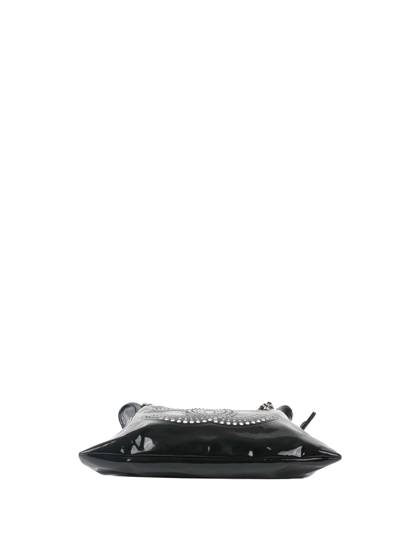Chanel Black Strass CC Bonbon Chain Tote with Enamel Coco Mark.