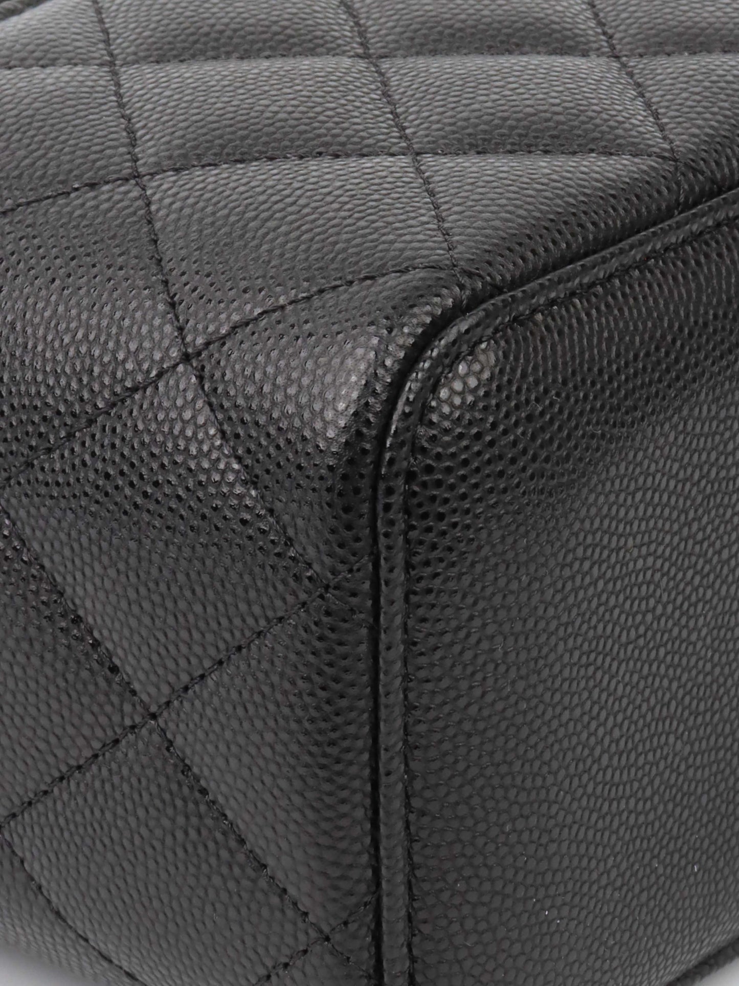 Chanel Black Caviar Vanity Case.
