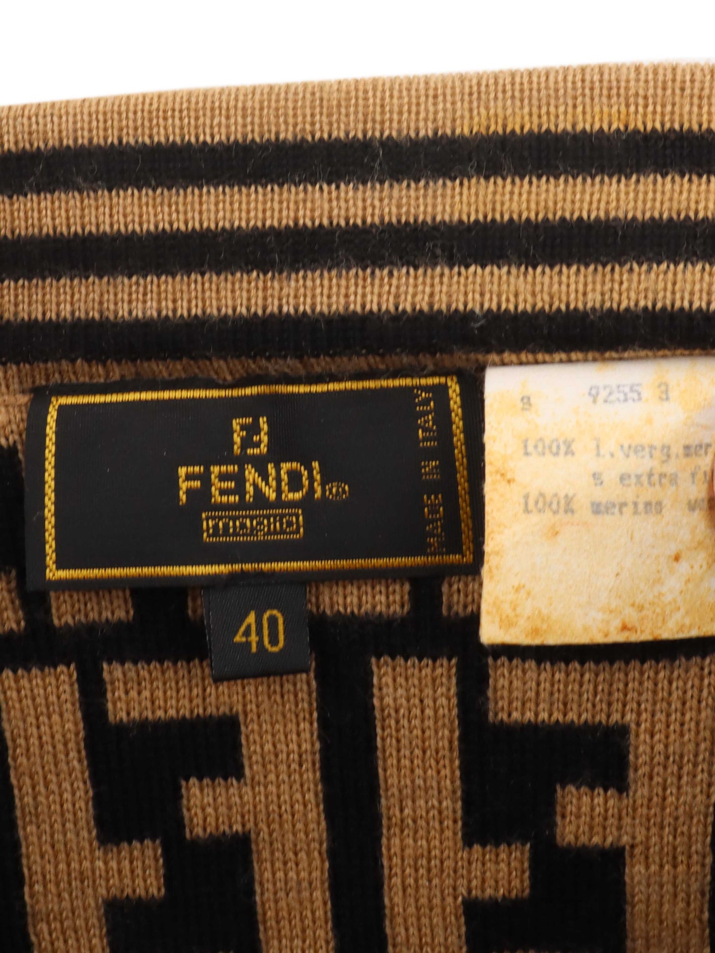 Fendi Zucca   Wool Skirt.