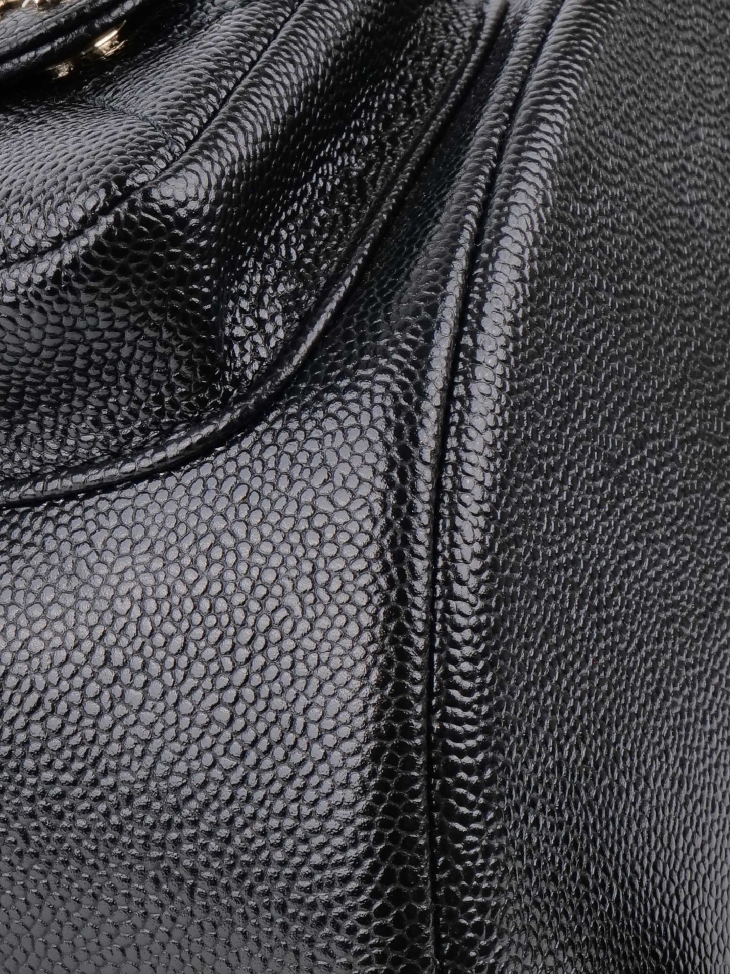 Chanel Black Caviar Duma Backpack.