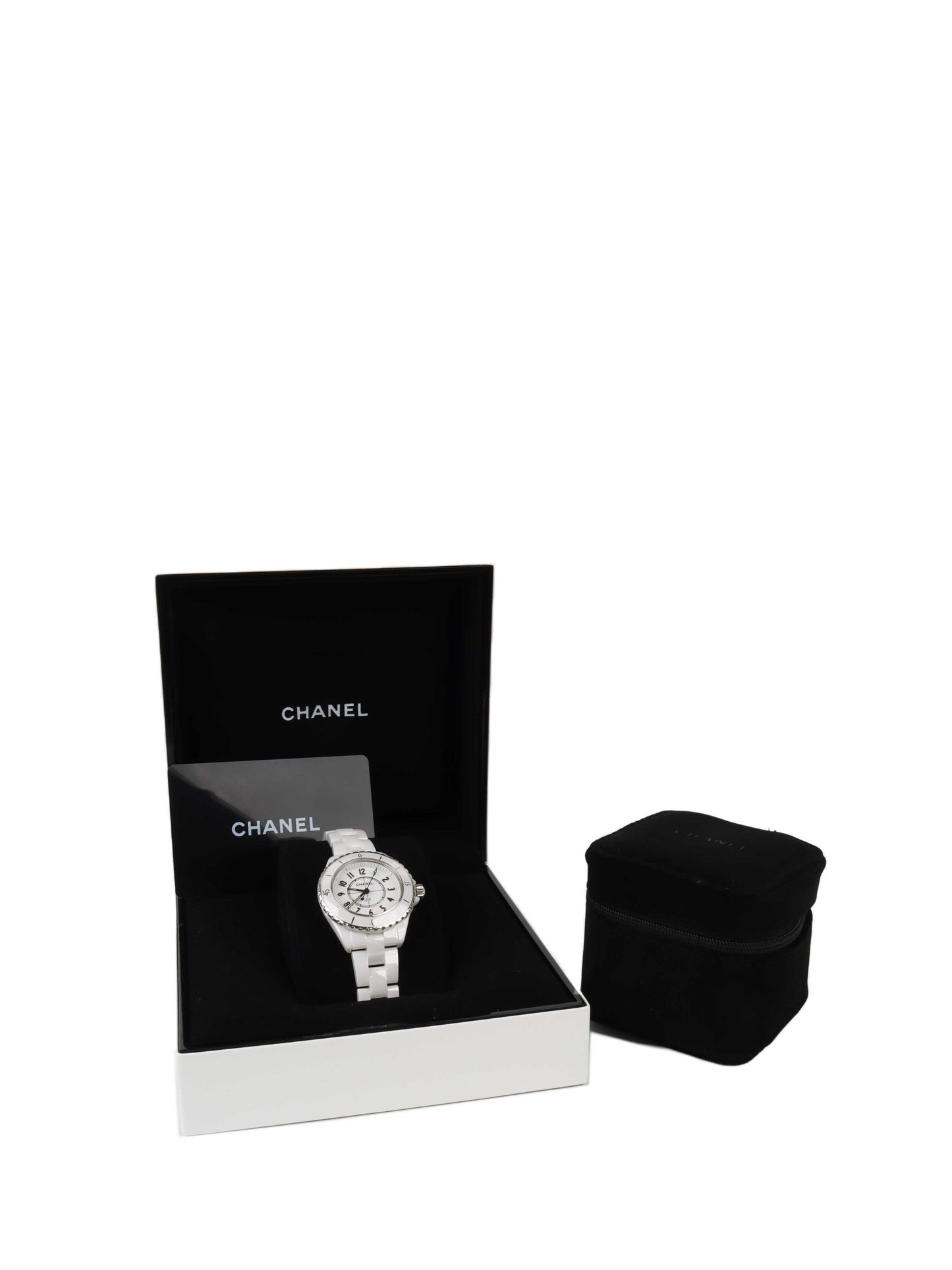 Chanel J12 Watch in White Ceramic and Steel 33mm.