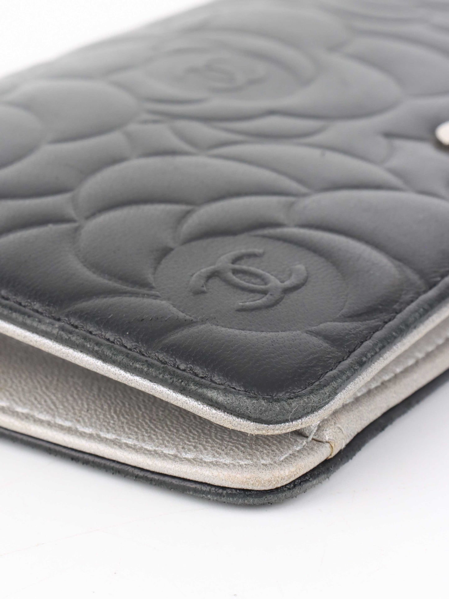 Chanel Black Camellia Wallet.