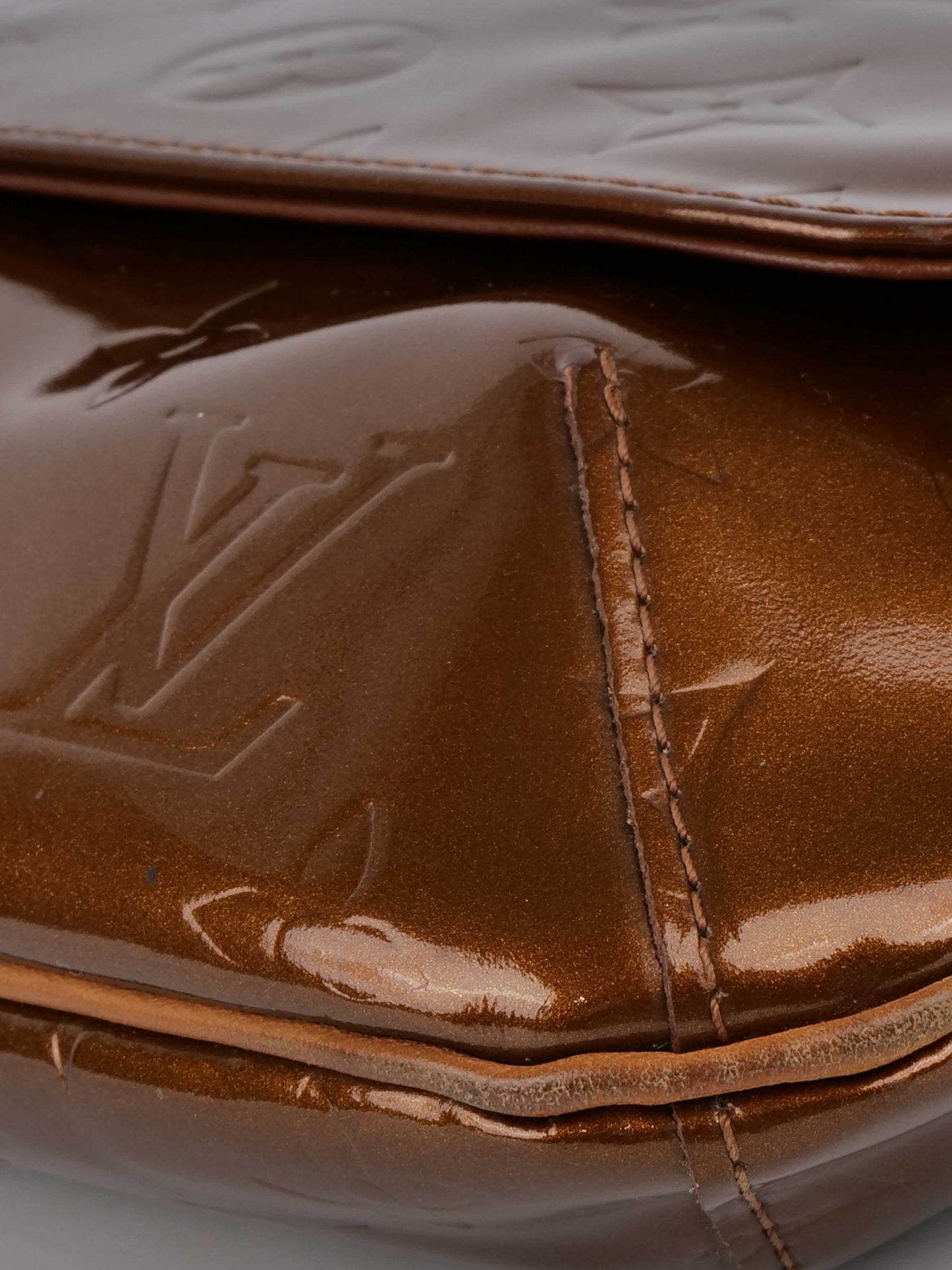 Louis Vuitton Bronze Vernis Patent M tte Salsa Bag.