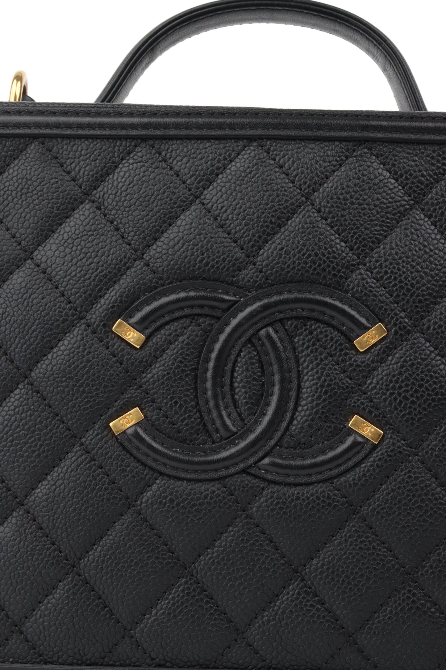 Chanel Black Caviar Business Vanity Bag