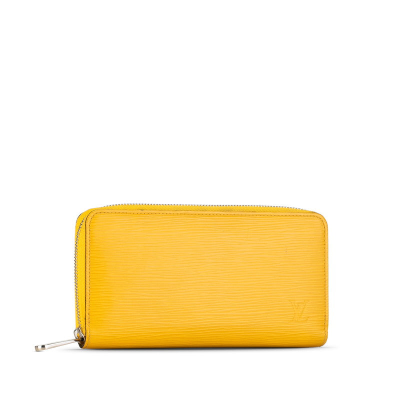 Louis Vuitton Epi Zippie Wallet Round Fashner Long Wallet M81229 Sunflower Yellow Leather  Louis Vuitton   Wallet