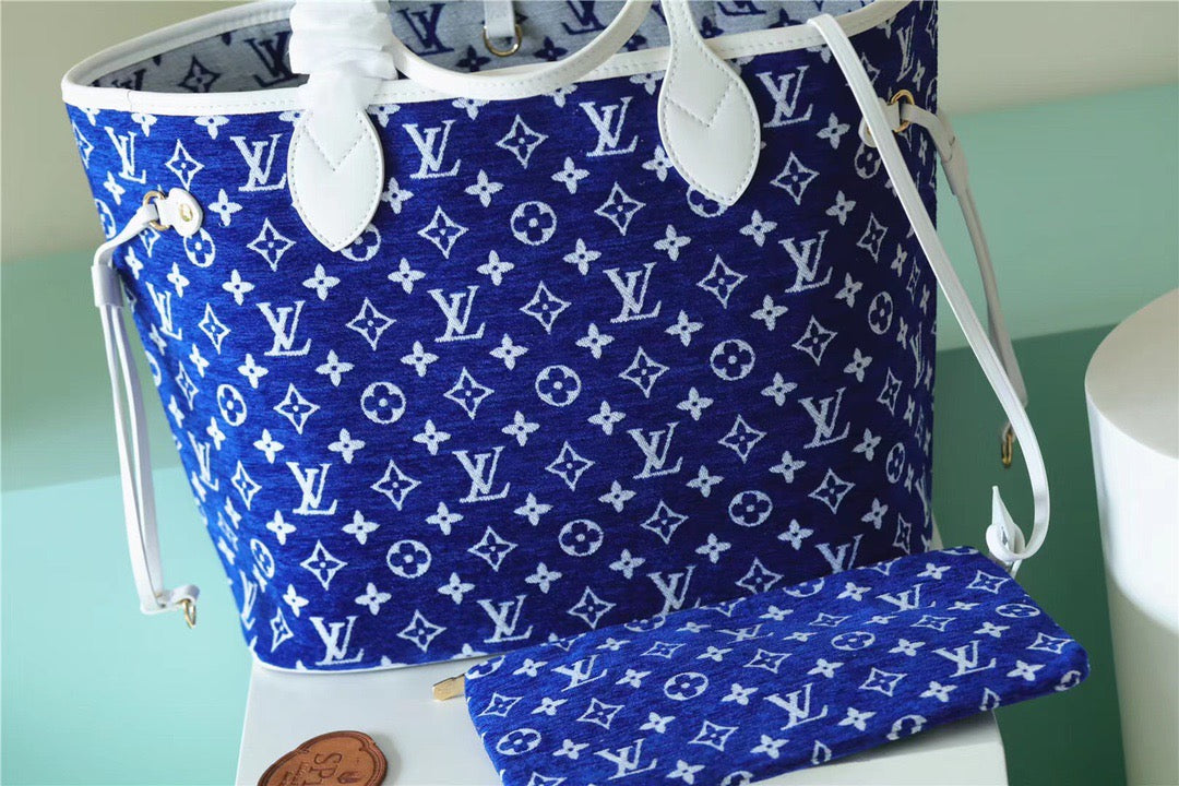 Top Quality Neverfull MM Monogram Blue For Women,  Shoulder And Crossbody Bags 12.2in/31cmTop Quality M46220