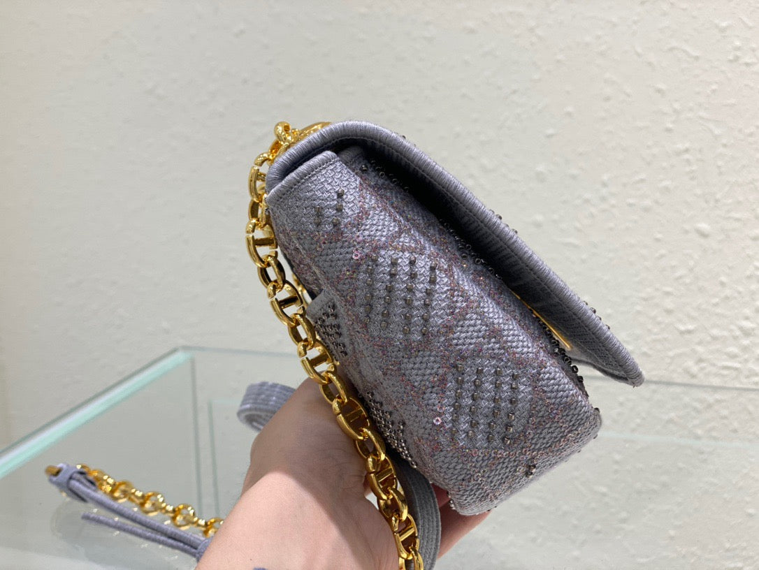 Top Quality MeTop Qualityum Caro Bag Gray , For Women, Womens Handbags 25.5cm/10in CD