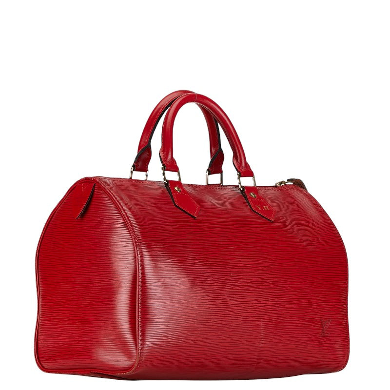 Louis Vuitton Epi Speedy 30 Handbag Mini Boston Bag M43007 Castilian Red Leather  Louis Vuitton