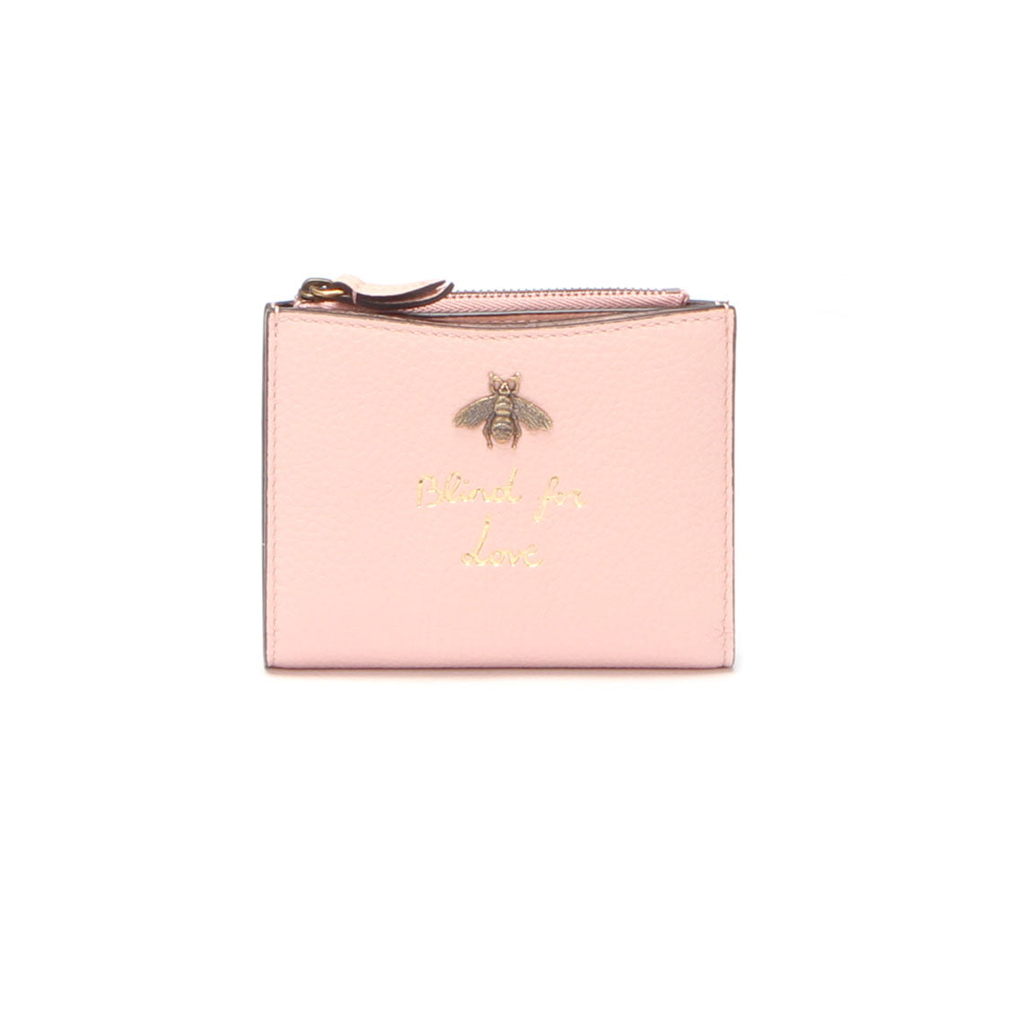 GUCCI Animalier Leather Bifold Compact Wallet