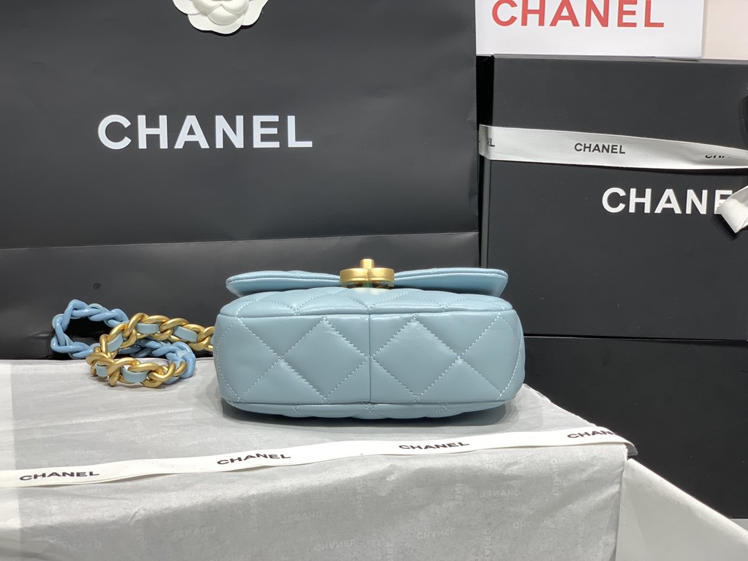 CHLMini Top Qualityap Bag Gold-Tone Metal Blue Bag For Women 13cm/5in