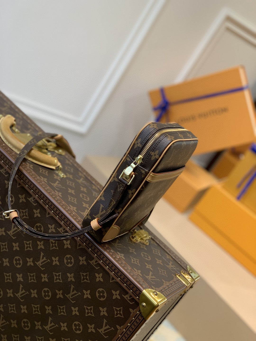 Top Quality Danube Monogram Canvas For Women, Womens Bags, Shoulder Bags 8.3in/21cm Top Quality M45266