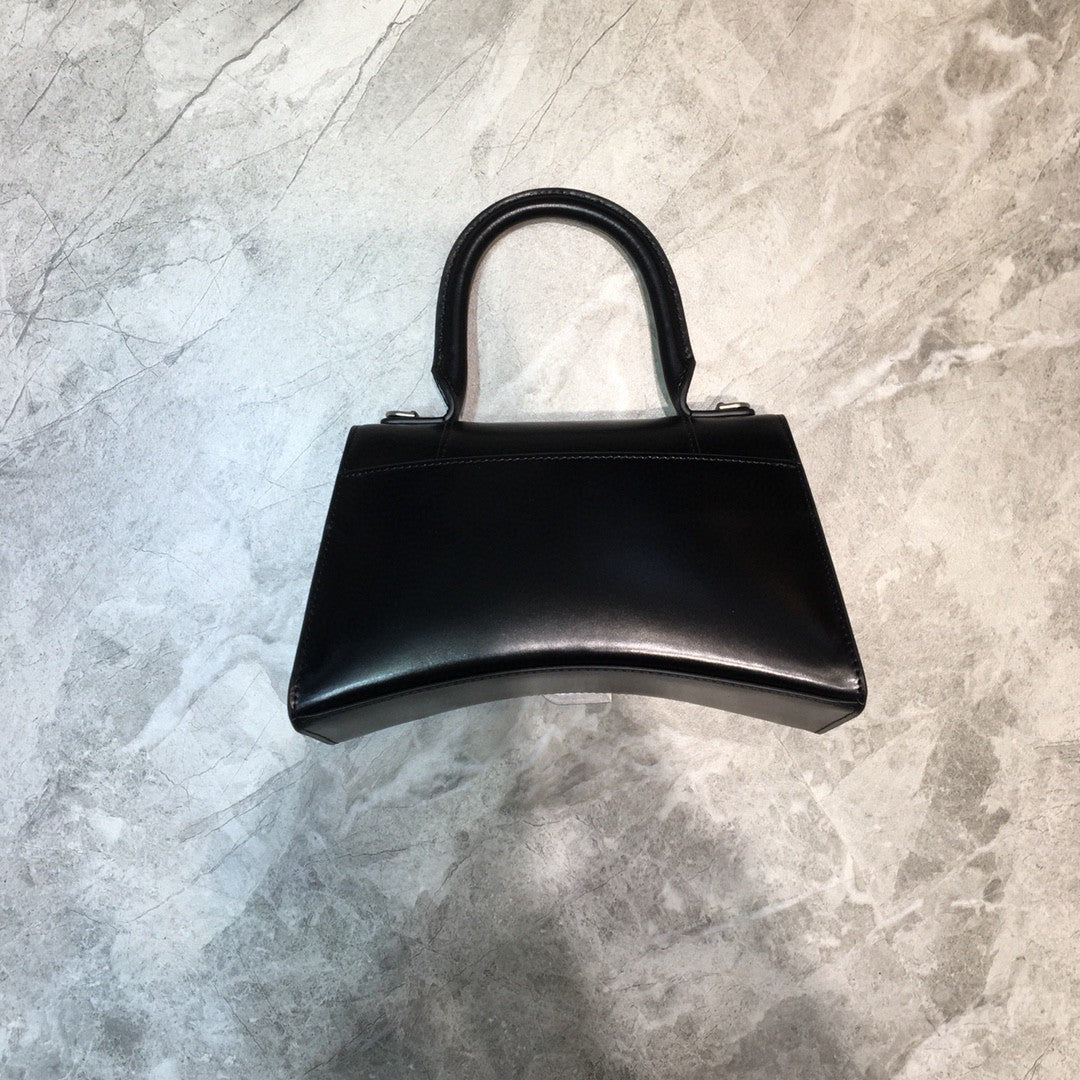 Top Quality Hourglass XS Handbag In Black, For Women,  Bags 7.4in/19cm