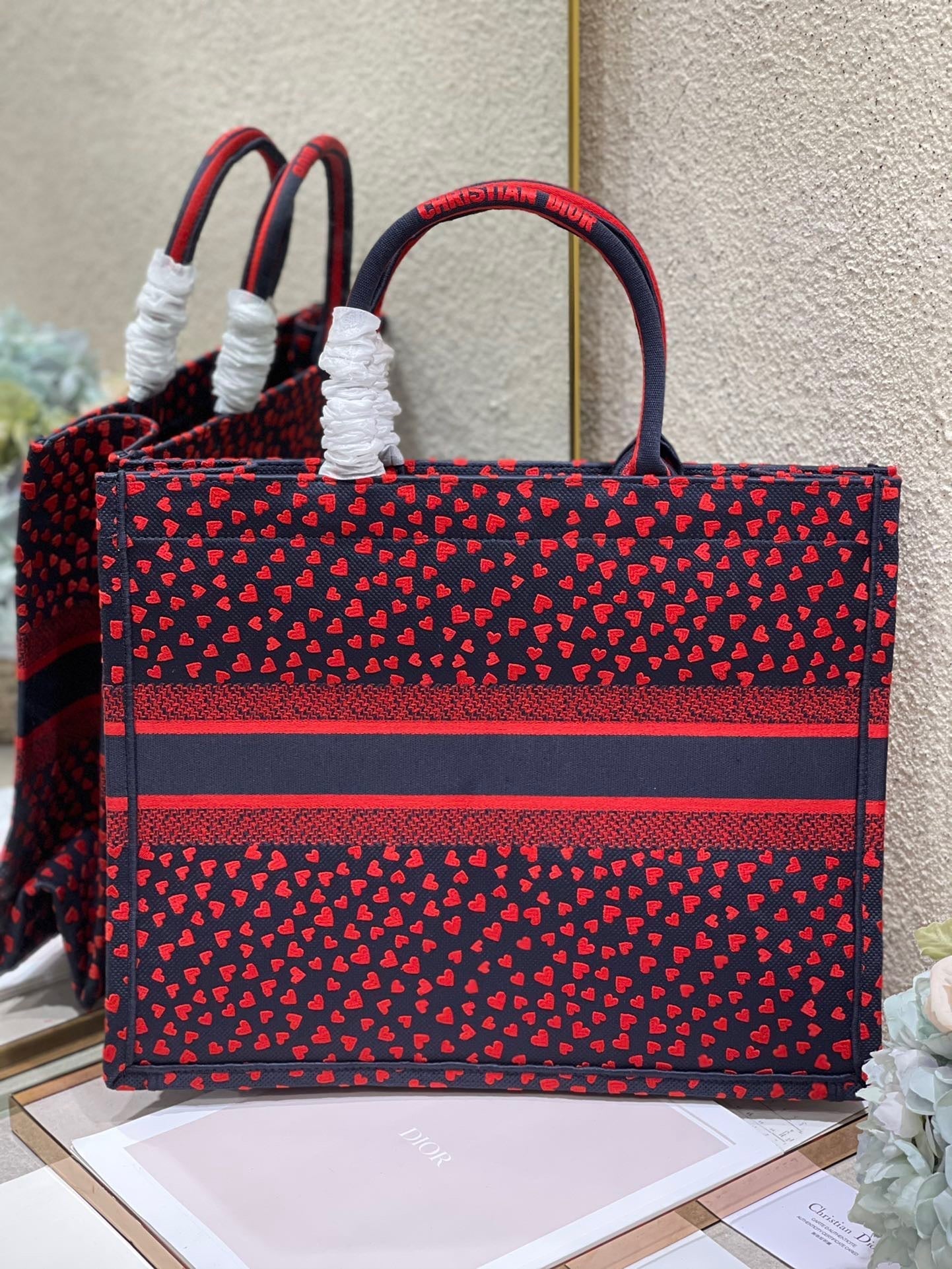 Top Quality Large Book Tote Crimson Multicolor, For Women, Womens Handbags 16.5in/42cm CD