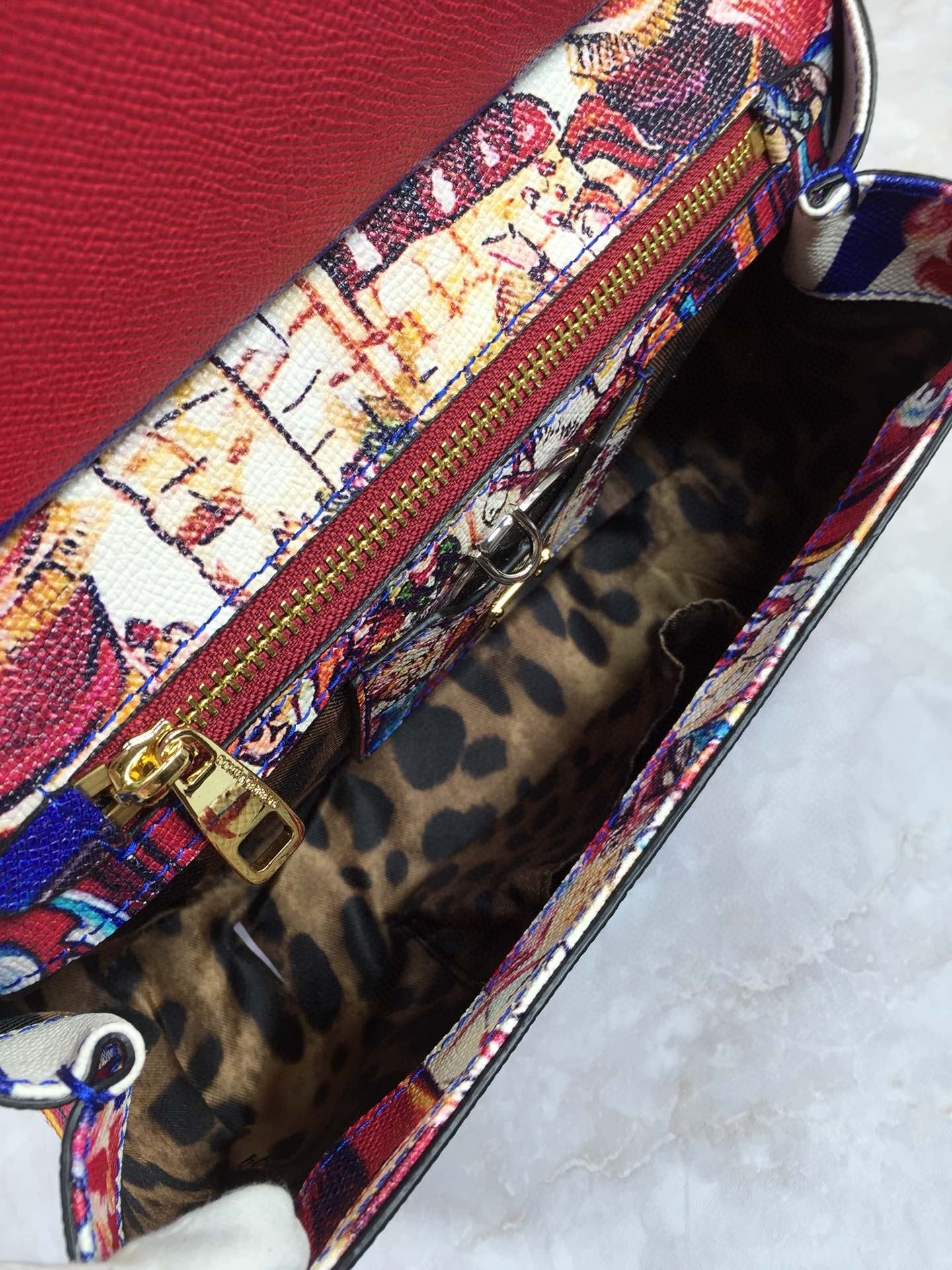 Top Quality 90s Sicily Bag With Logo Print Multicolor For Women 10.2in/26cm Top Quality