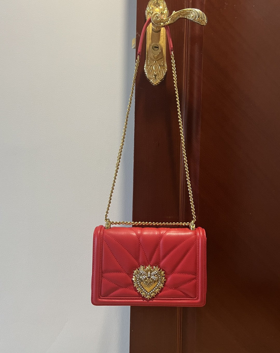 Top Quality Large Devotion Bag In Quilted Nappa Red For Women 10in/26cm Top Quality Top Quality6651AV96787124