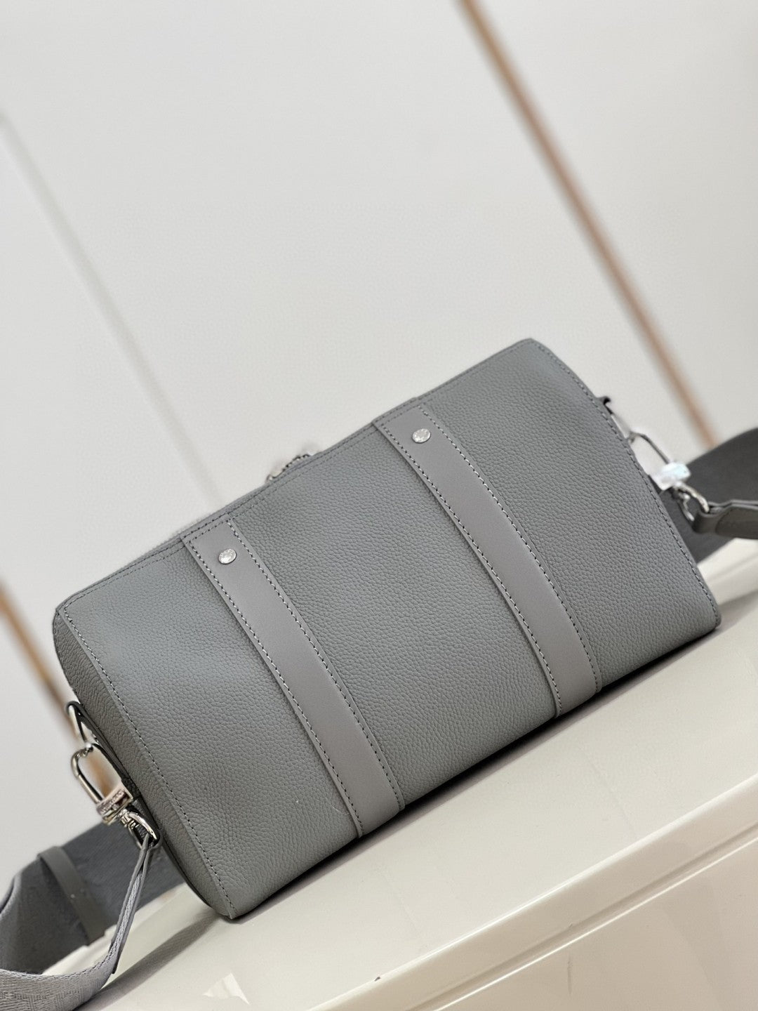 Top Quality City Keepall Aerogram Grey For Men, Bags, Shoulder And Crossbody Bags 10.6in/27cm Top Quality M59328