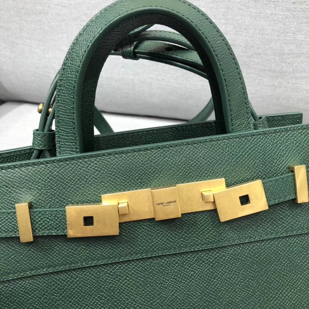 YSSL Manhattan Nano Shopping Bag In Box Green For Women 8in/21cm YSL
