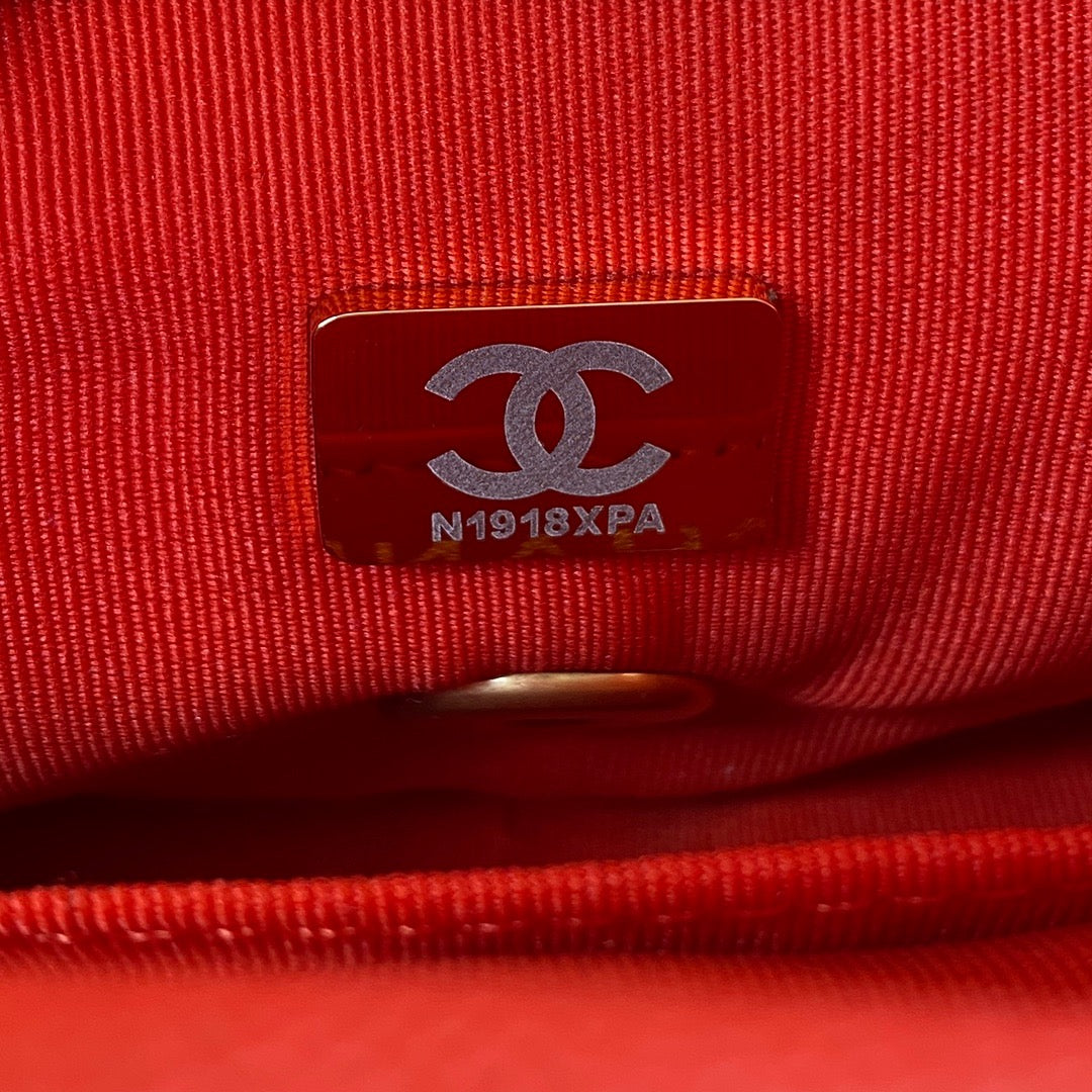 CHLMini Top Qualityap Bag With Top Handle Gold Hardware Red For Women Handbags, Shoulder Bags 7.9in/20cm AS2431 