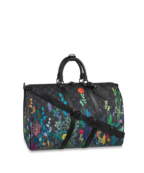 Louis Vuitton Keepall Bandouliere 50 Monogram Eclipse Foliage