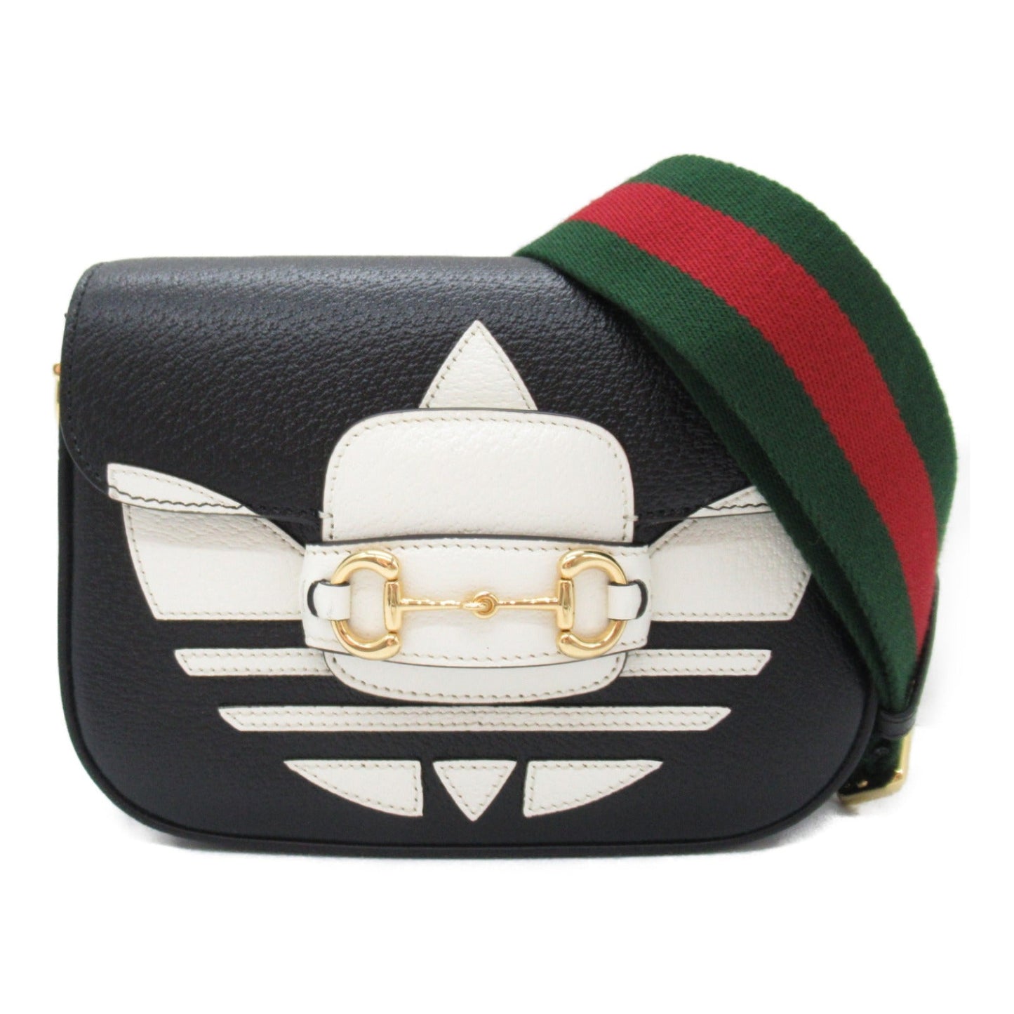 Gucci  adidas Shoulder Bag Shoulder Bag Leather  Black White 658574