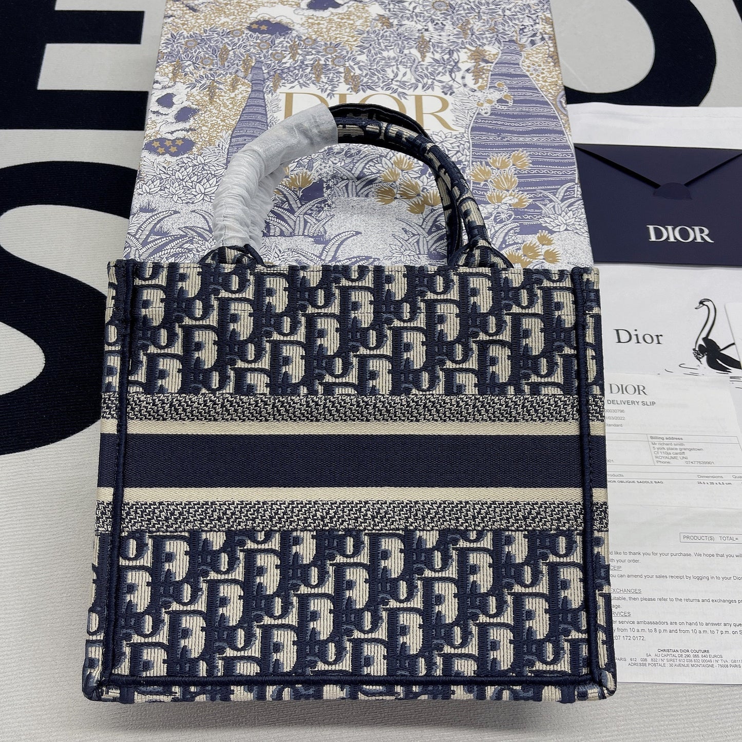 Top Quality Small Book Tote Blue, For Women, Womens Handbags 26.5cm/10.5in CD M1265ZRIW_M928