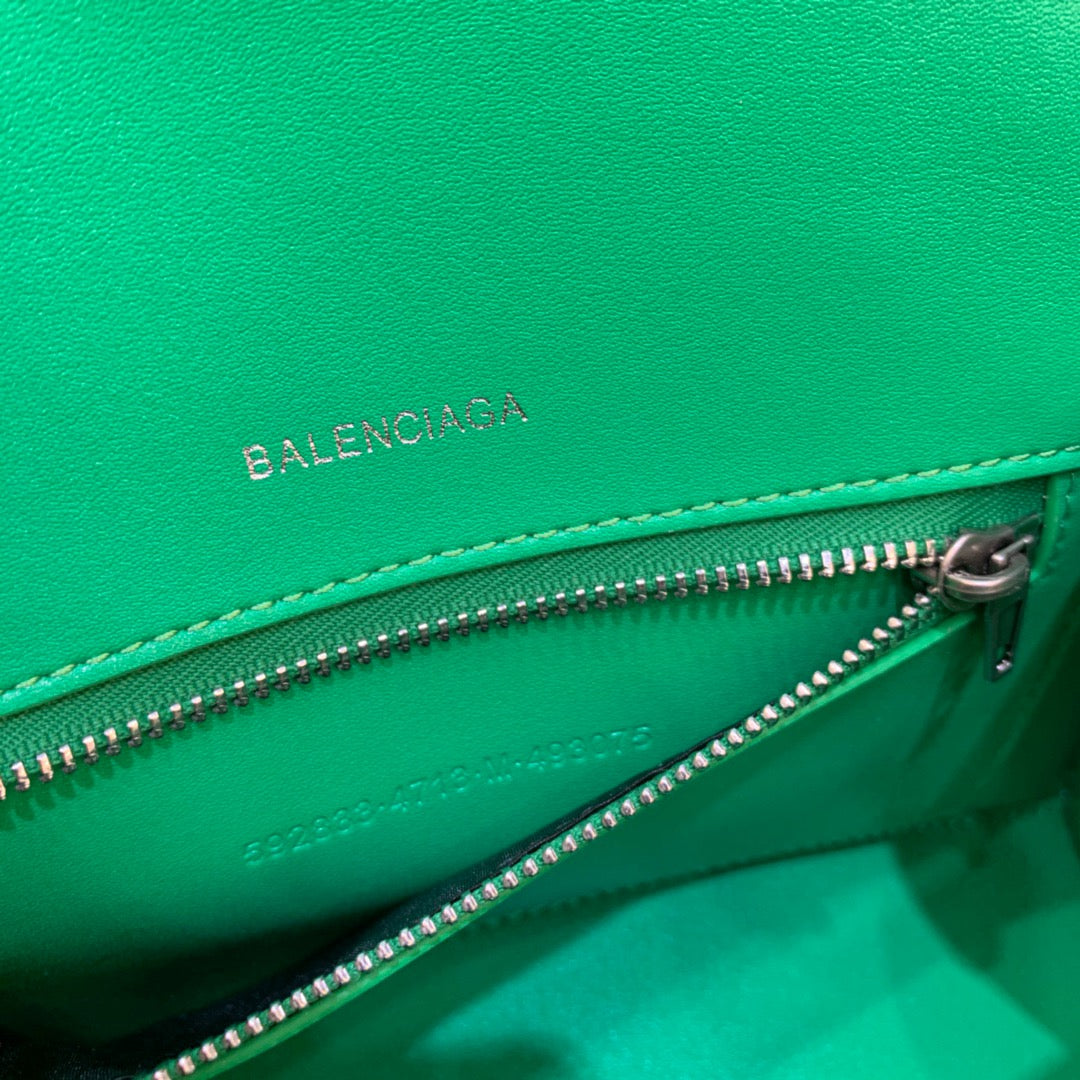 Top Quality Hourglass Small Handbag In Bright Green, For Women,  Bags 9in/23cm