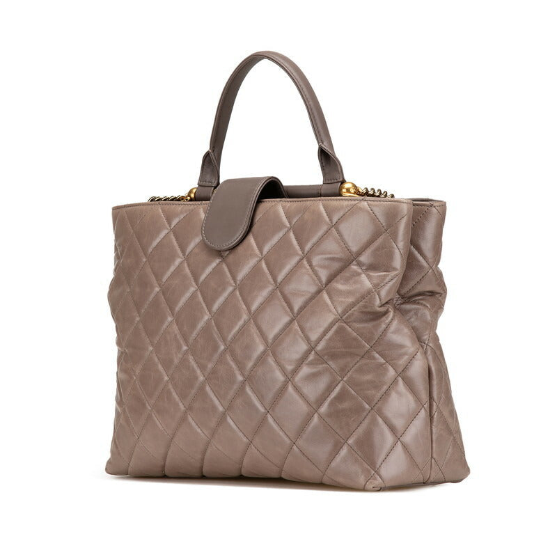 Chanel Coco Mark Matelasse Leather 2way Bag