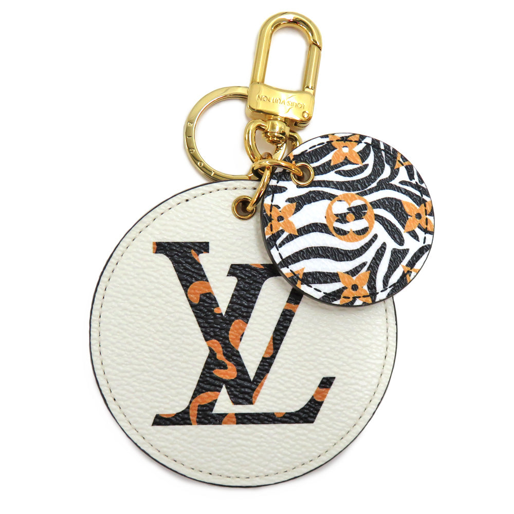 Louis Vuitton M68470 Giant Monogram Jungle Ivory Brown Black Zebra Cloth Bagg Chamber Key Her Keyling Small  Mens