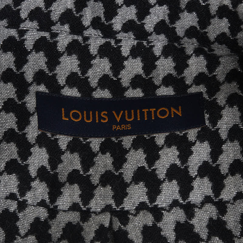 LOUIS VUITTON Louis Vuitton RM192 RDQ HHS66W Long-Handy  Wool/Polyester Black Grey  T-Shirt