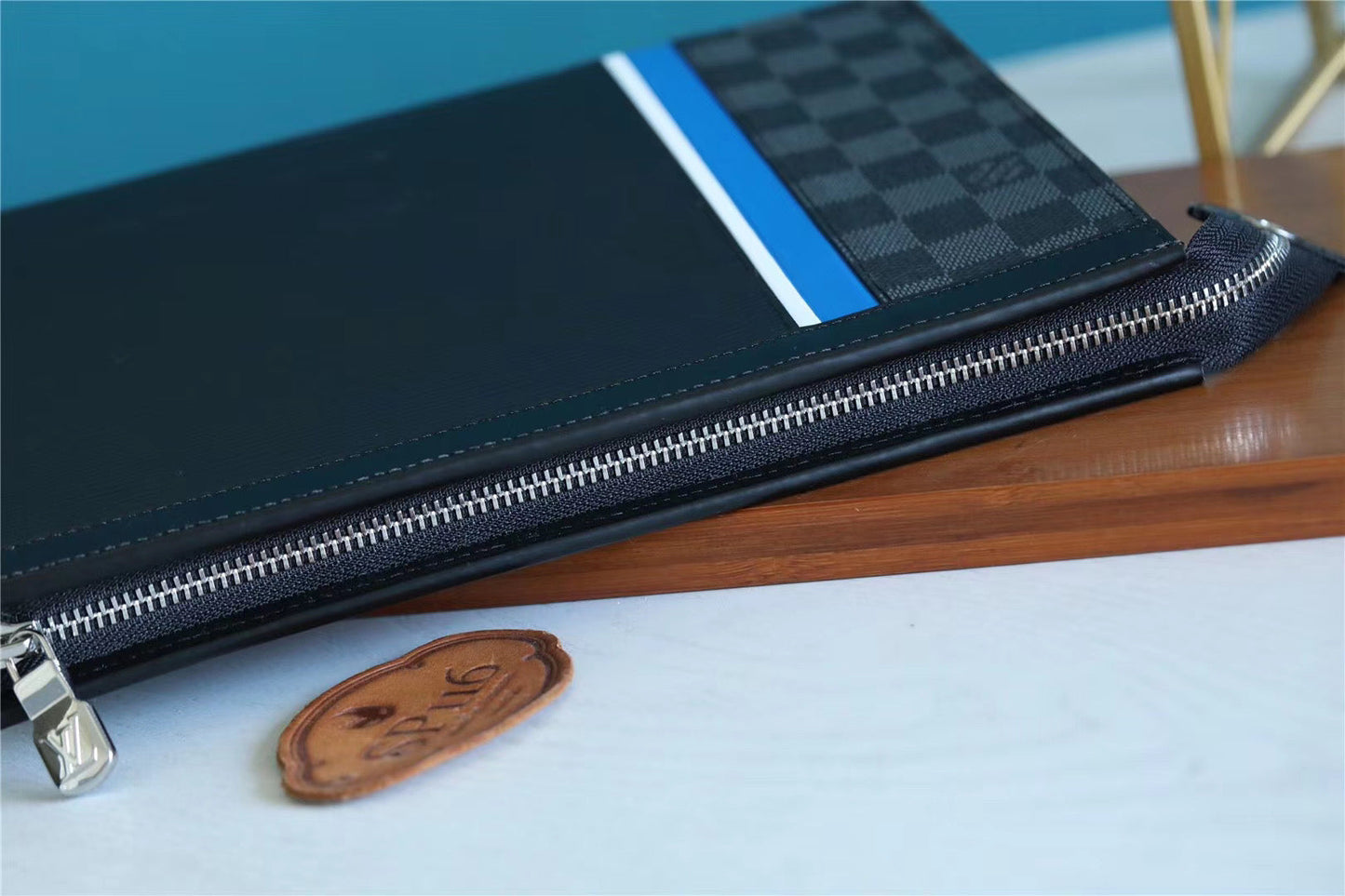 Top Quality Pochette Voyage MM Epi Damier Graphite Canvas Black For Men, Travel Accessories 27cm Top Quality M56827