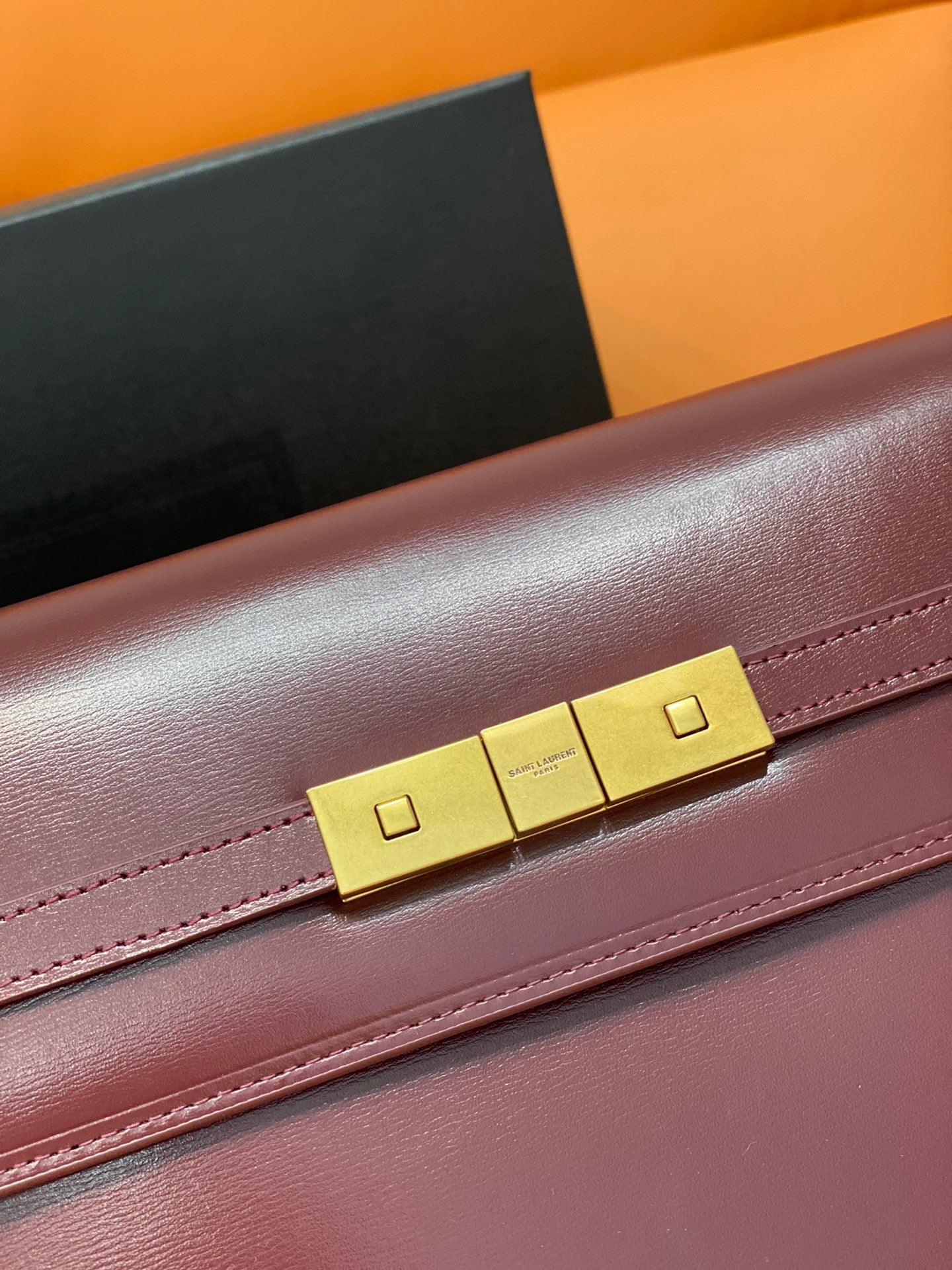 YSSL Manhattan Shoulder Bag Rouge Legion For Women 11in/29cm YSL 5792710SX0W6475